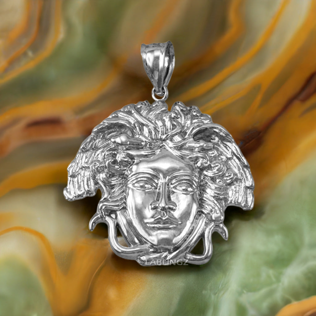 Sterling Silver Medusa Pendant (small, medium, large)