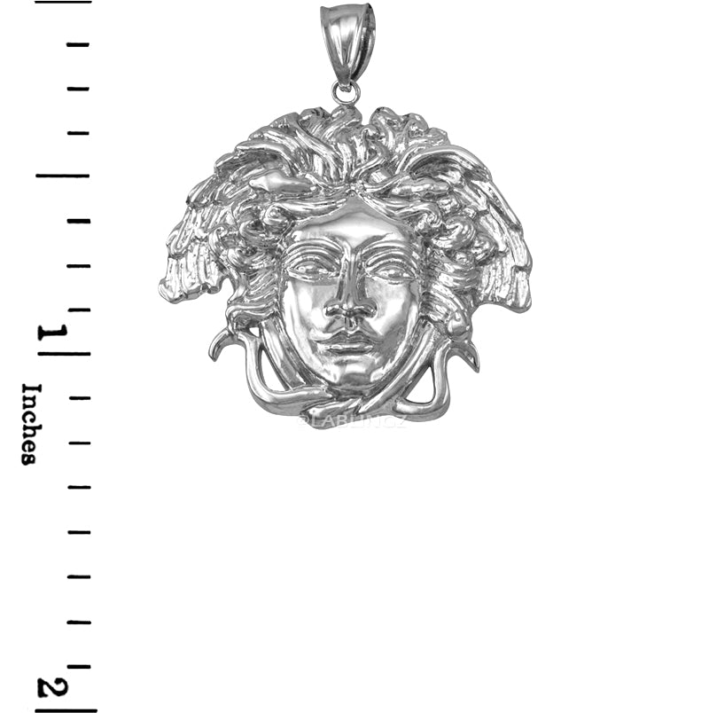 Sterling Silver Medusa Pendant (small, medium, large)
