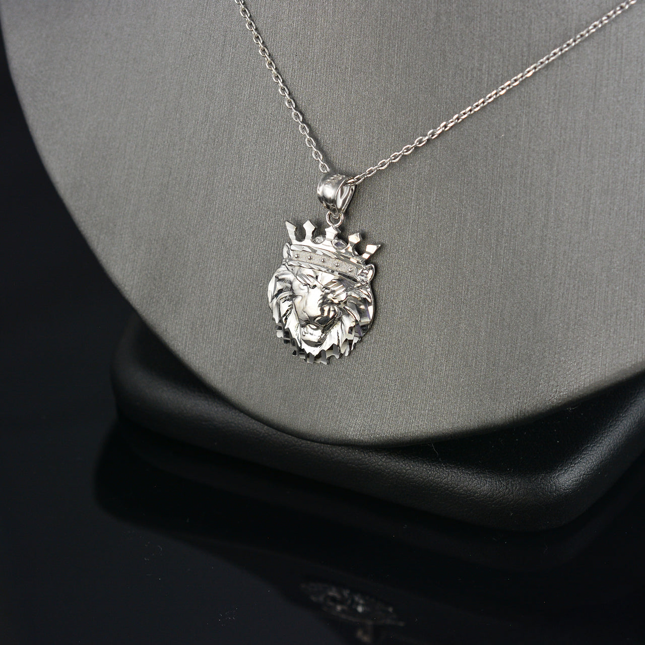 Sterling Silver Lion King DC Charm Necklace