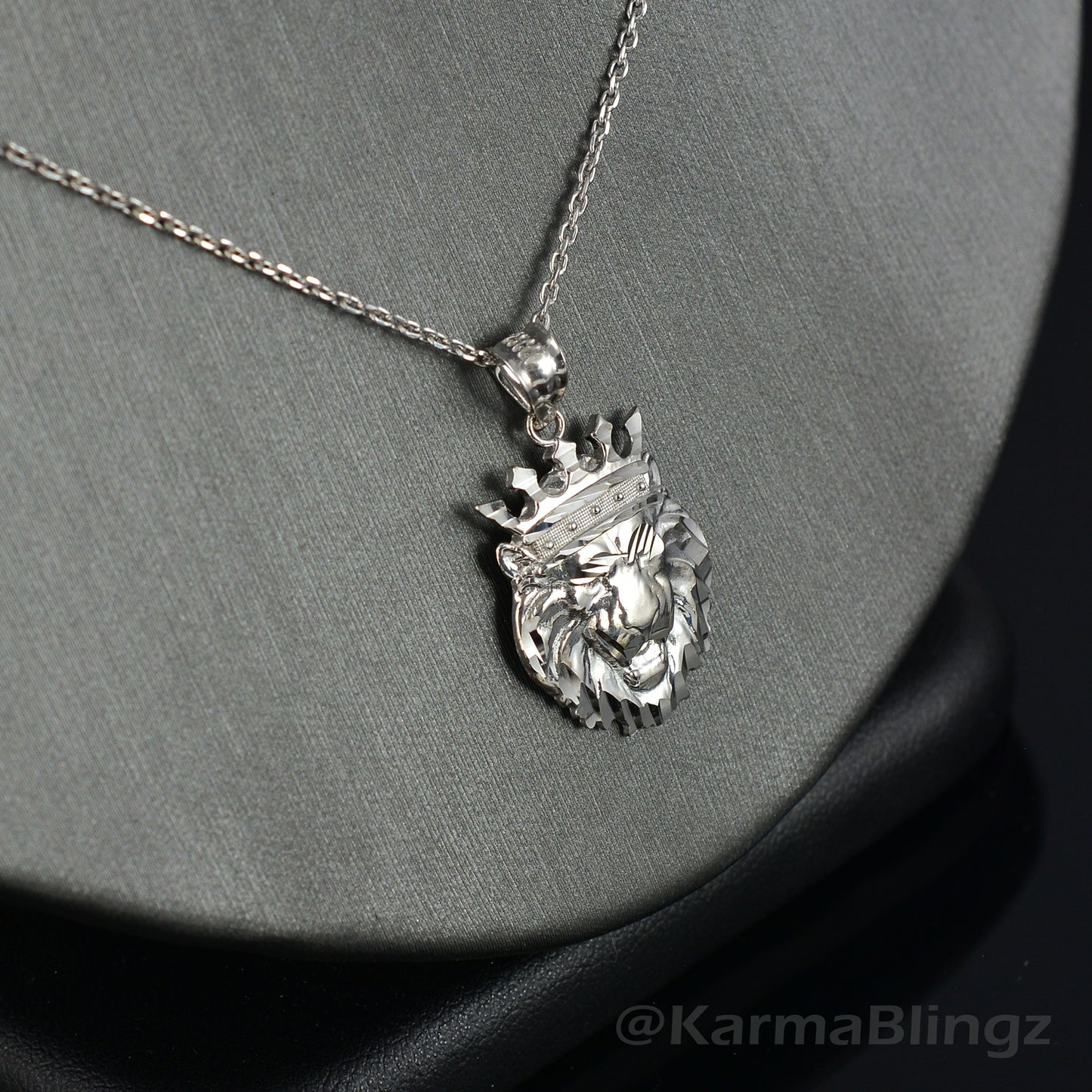 Sterling Silver Lion King DC Charm Necklace