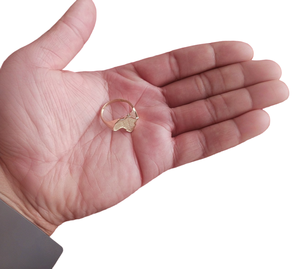 Gold Africa Ring