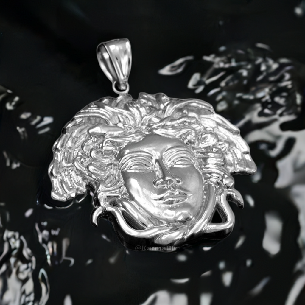 Sterling Silver Medusa Pendant (small, medium, large)