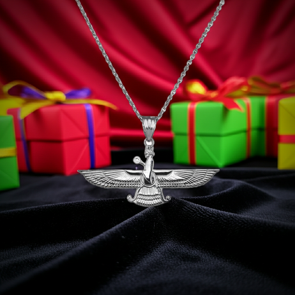 Sterling Silver Farvahar Womens Pendant Necklace