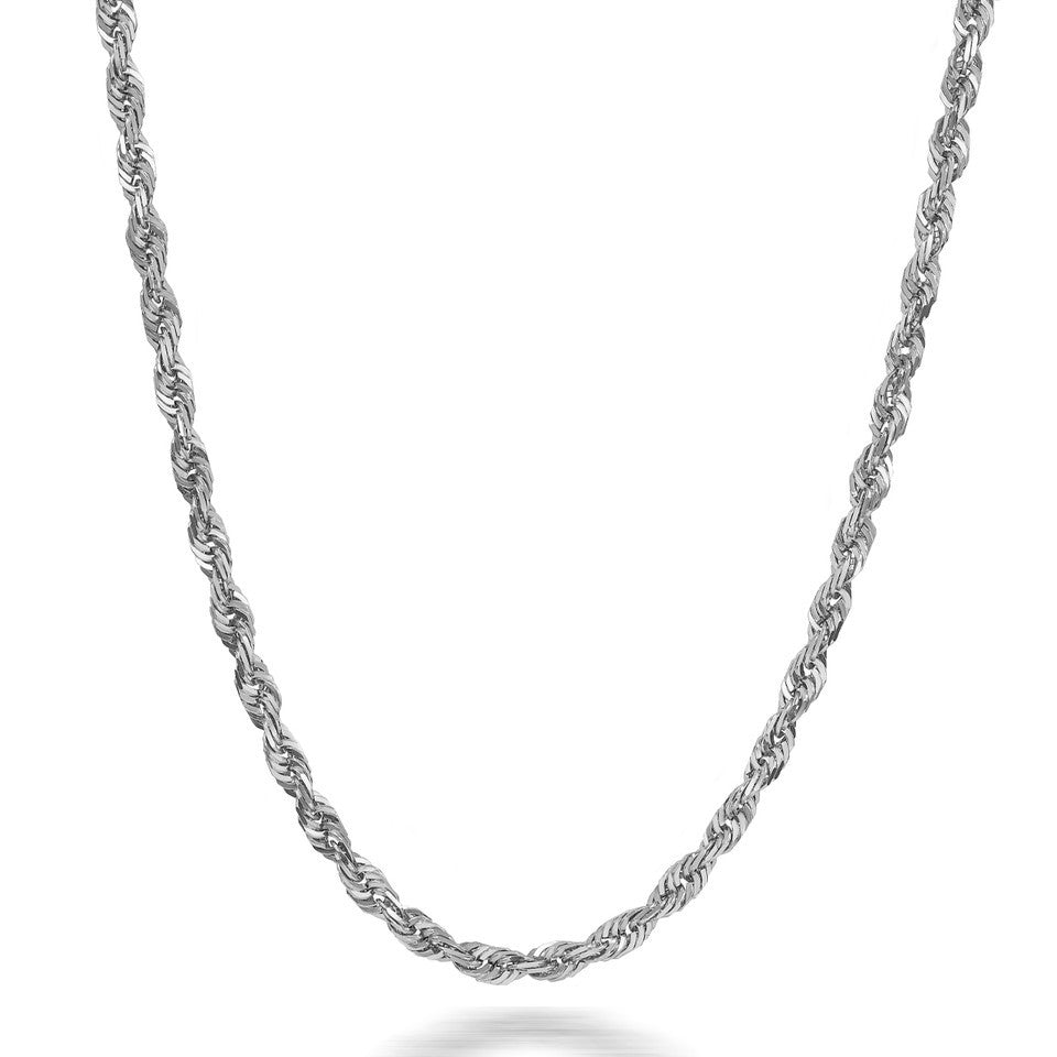Sterling Silver 3 mm Rope Chain Karma Blingz