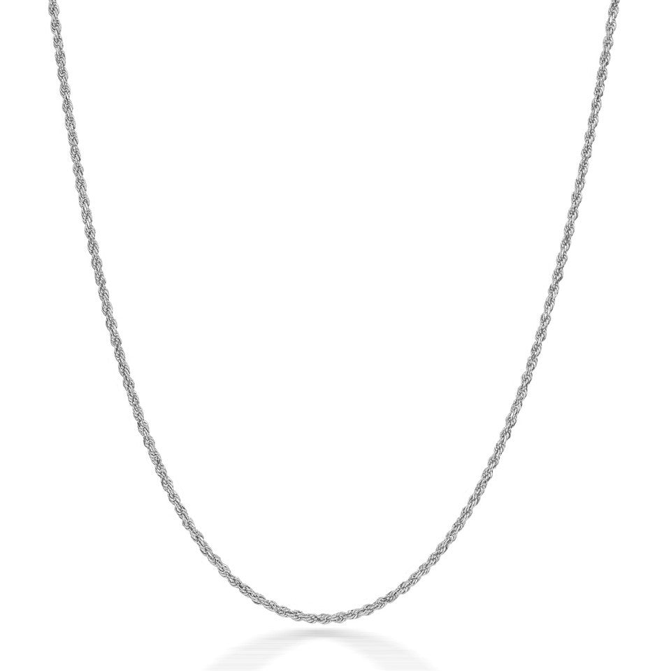 Sterling Silver 1.25 mm Rope Chain Karma Blingz