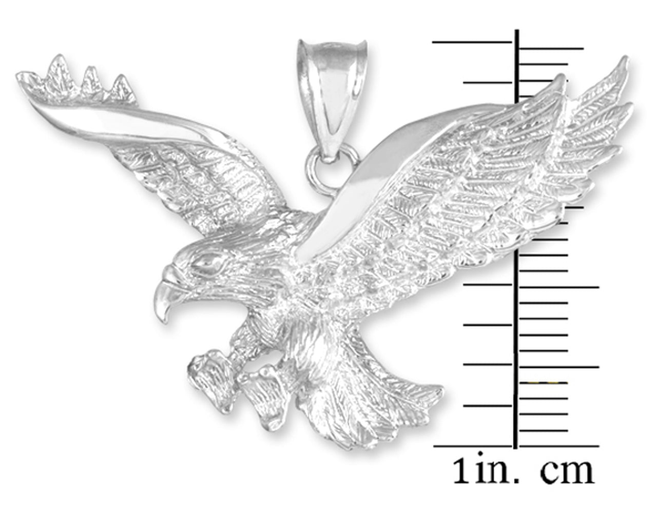 Sterling Silver Flying Eagle Pendant Karma Blingz