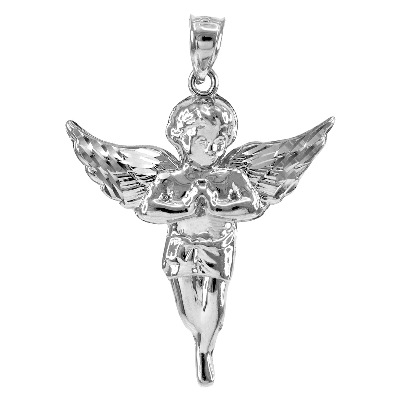 Sterling Silver Angel DC Pendant Necklace Karma Blingz