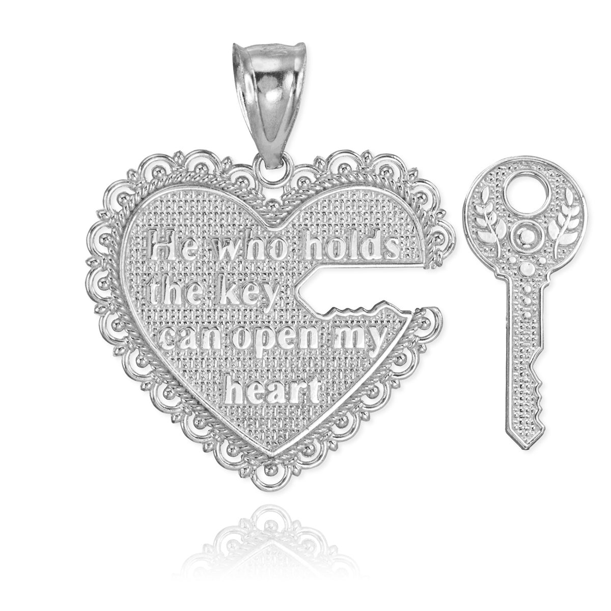 2pc Gold "Key of my Heart" Detachable Pendant Karma Blingz