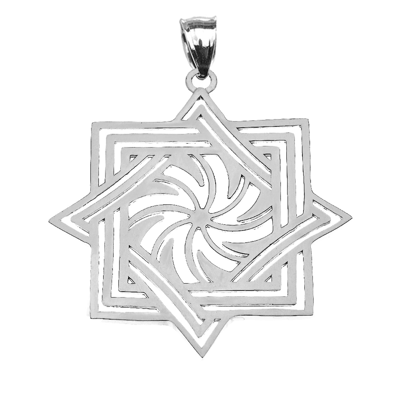 Polished Gold Armenian Eternity Symbol Pendant Necklace (10k, 14k, yellow, white, rose gold) Karma Blingz