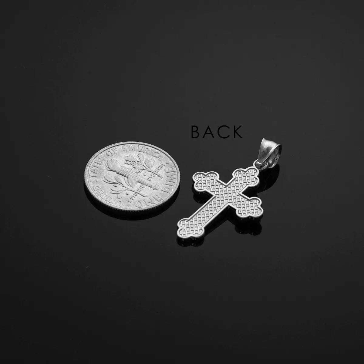 Sterling Silver Russian Orthodox Cross Pendant Necklace Karma Blingz