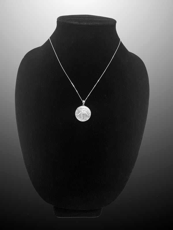 Sterling Silver Saint Jude Pray Medal Pendant Necklace Karma Blingz