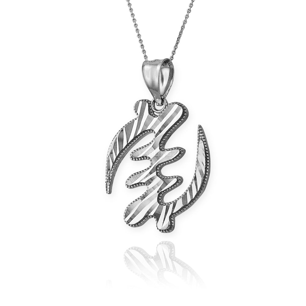 Sterling Silver African Adinkra Gye Nyame DC Pendant Necklace Karma Blingz