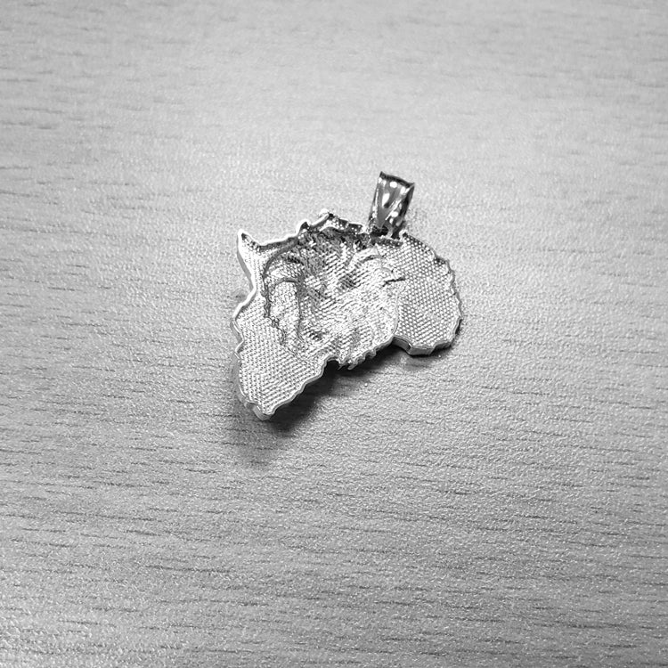 Sterling Silver African Lion Pendant Necklace Karma Blingz