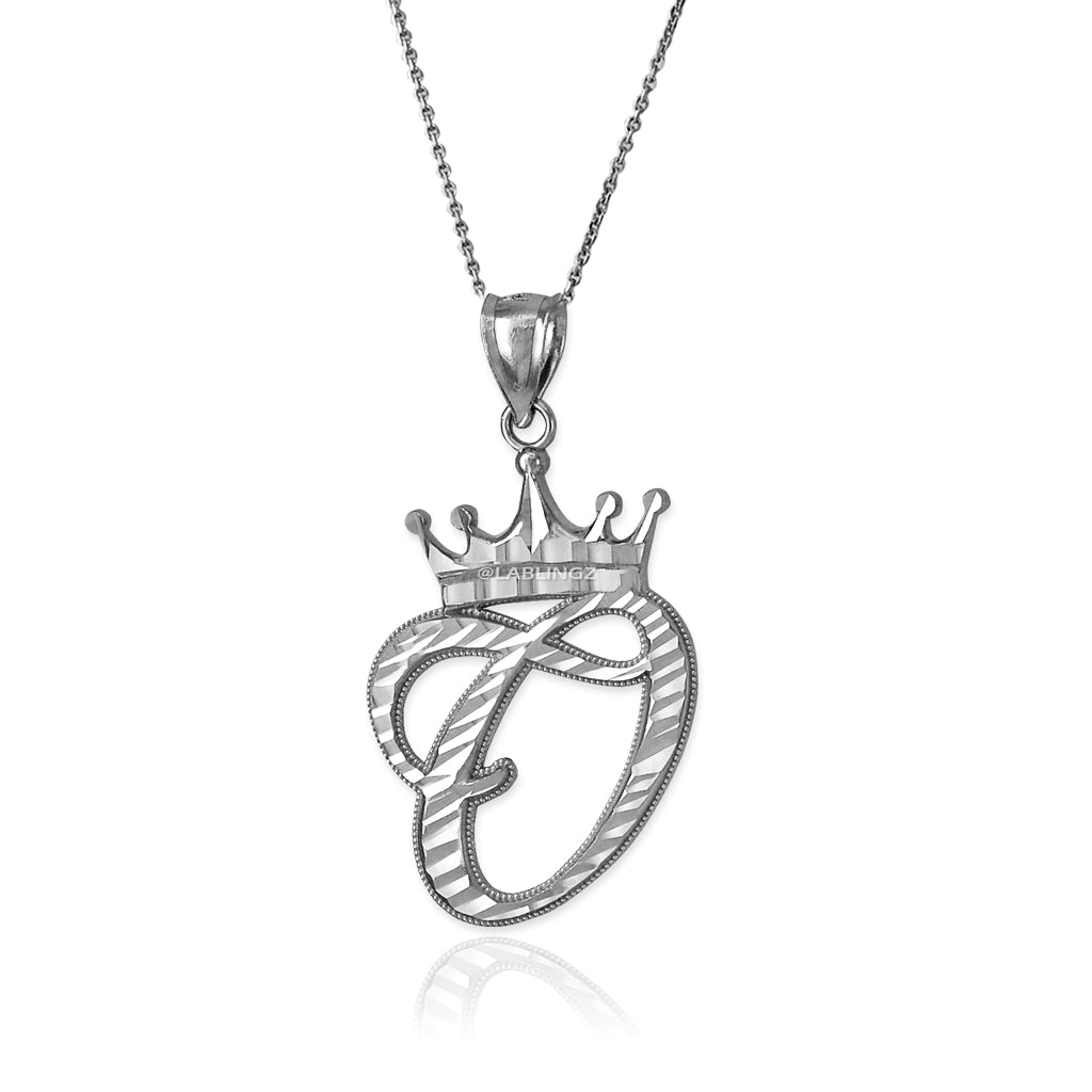 Gold Alphabet Cursive Letter 'O' Initial DC Pendant Necklace (yellow, white, rose, 10K, 14K) Karma Blingz