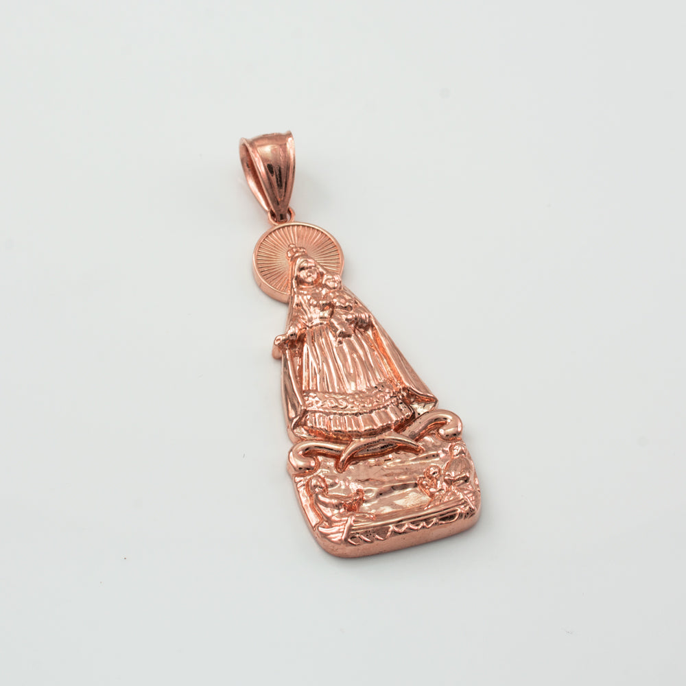 Our Lady of Cobre Gold Pendant (small, large, 10k, 14k, yellow, white, rose gold) Karma Blingz
