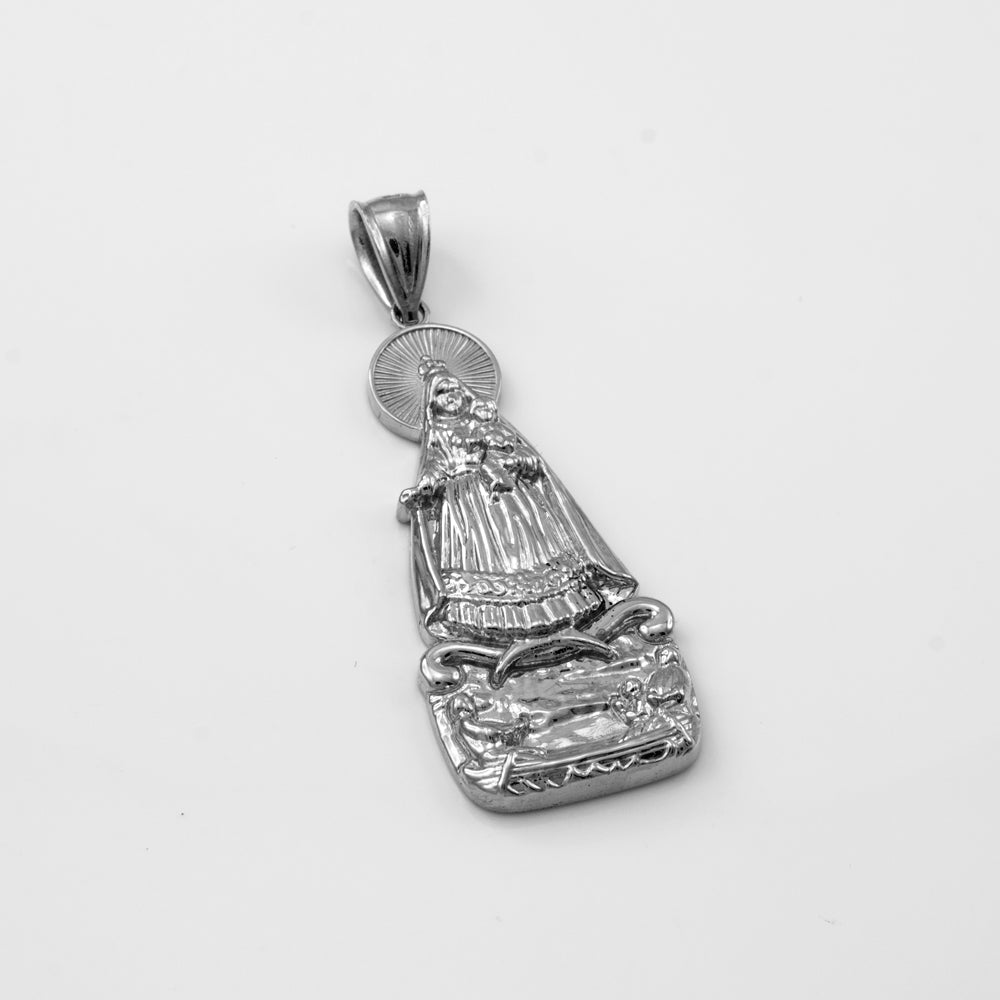 Our Lady of Cobre Gold Pendant (small, large, 10k, 14k, yellow, white, rose gold) Karma Blingz