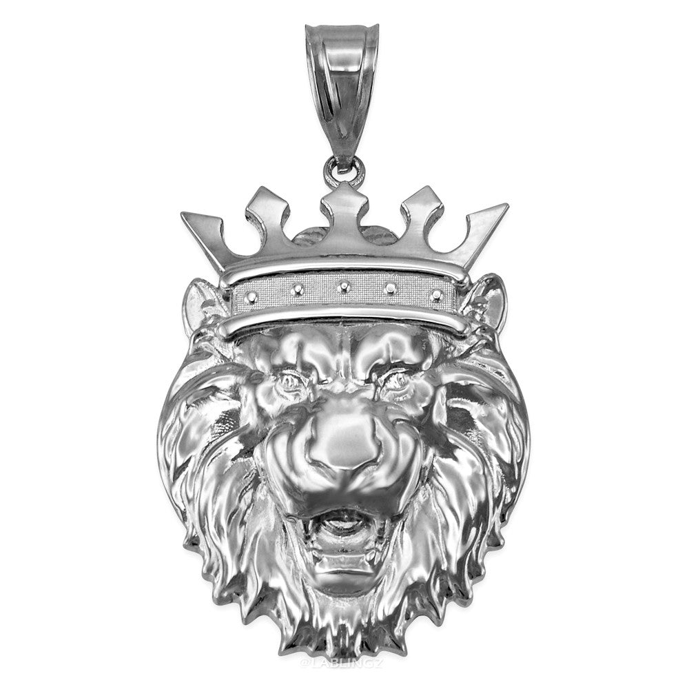 Sterling Silver Lion King Pendant (S/M/L/XL) Karma Blingz