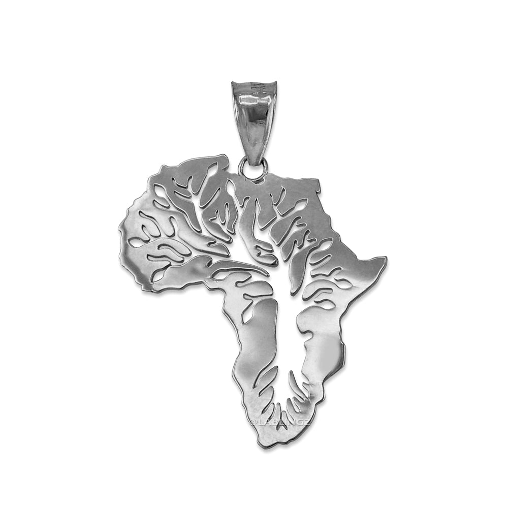 Gold Africa Tree of Life Pendant Necklace (10K, 14K, yellow, white, rose gold) Karma Blingz