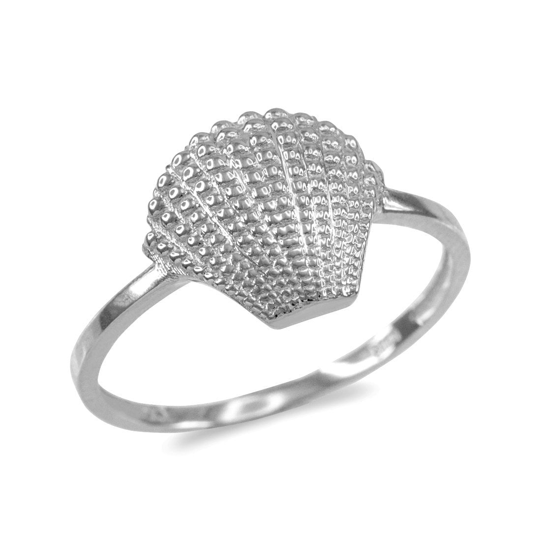Sterling Silver Seashell Conch Ladies Ring Karma Blingz