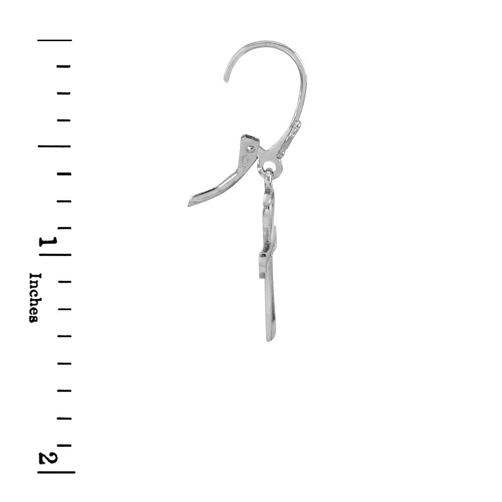 Sterling Silver Egyptian Ankh Cross Earrings Karma Blingz