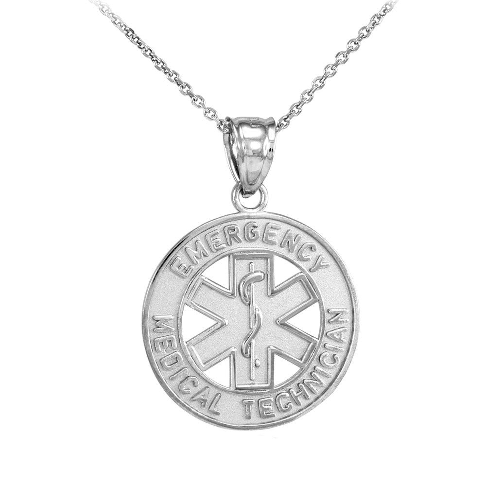 Sterling Silver EMT (Emergency Medical Transportation) Pendant Necklace Karma Blingz