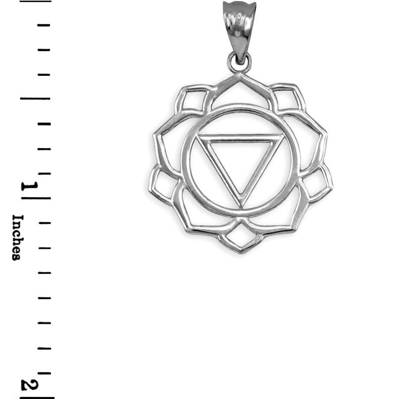 Sterling Silver Manipura (Confidence) Chakra Yoga Pendant Necklace Karma Blingz
