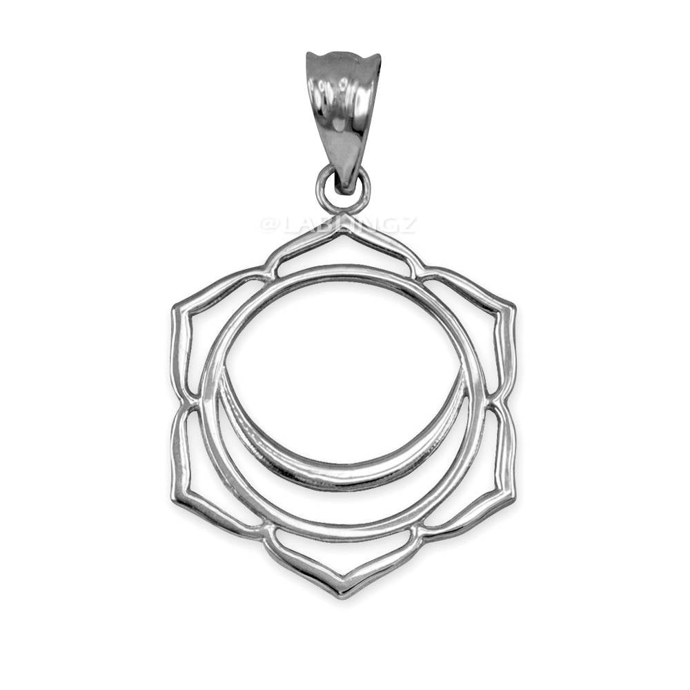 Silver Svadhishthana (Creativity) Chakra Yoga Pendant Necklace Karma Blingz