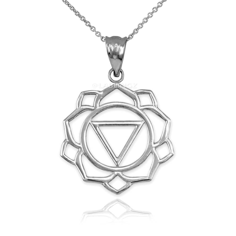 Sterling Silver Manipura (Confidence) Chakra Yoga Pendant Necklace Karma Blingz