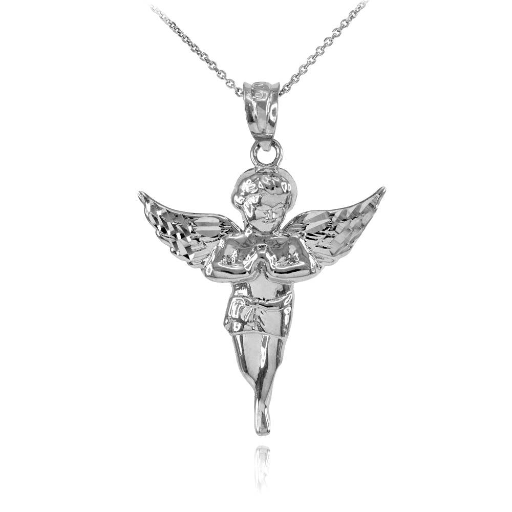 Sterling Silver Angel DC Pendant Necklace Karma Blingz