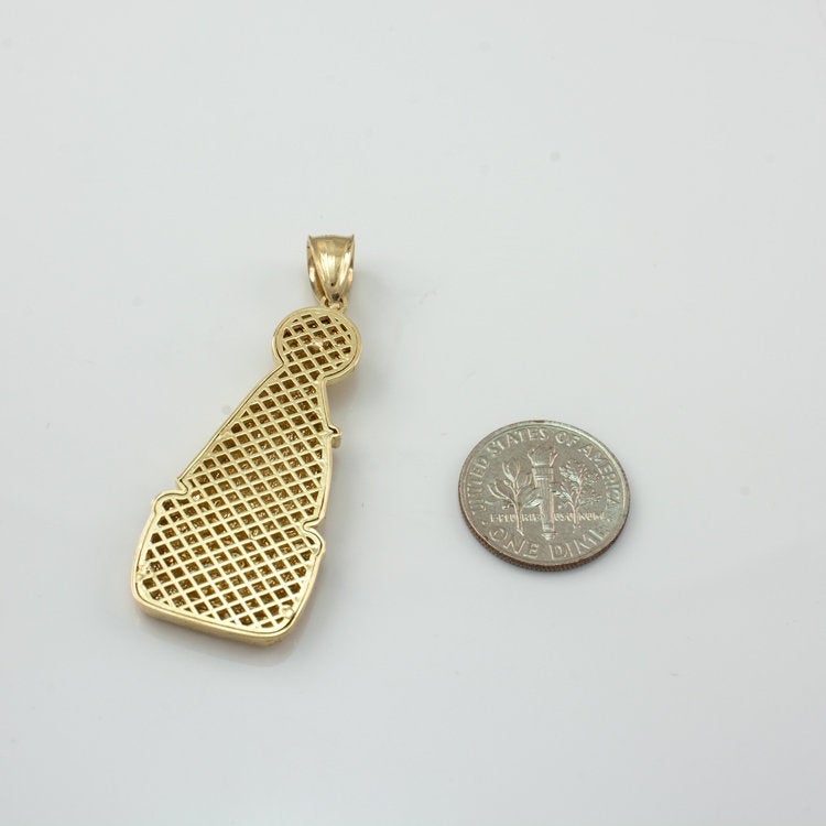 Our Lady of Cobre Gold Pendant (small, large, 10k, 14k, yellow, white, rose gold) Karma Blingz