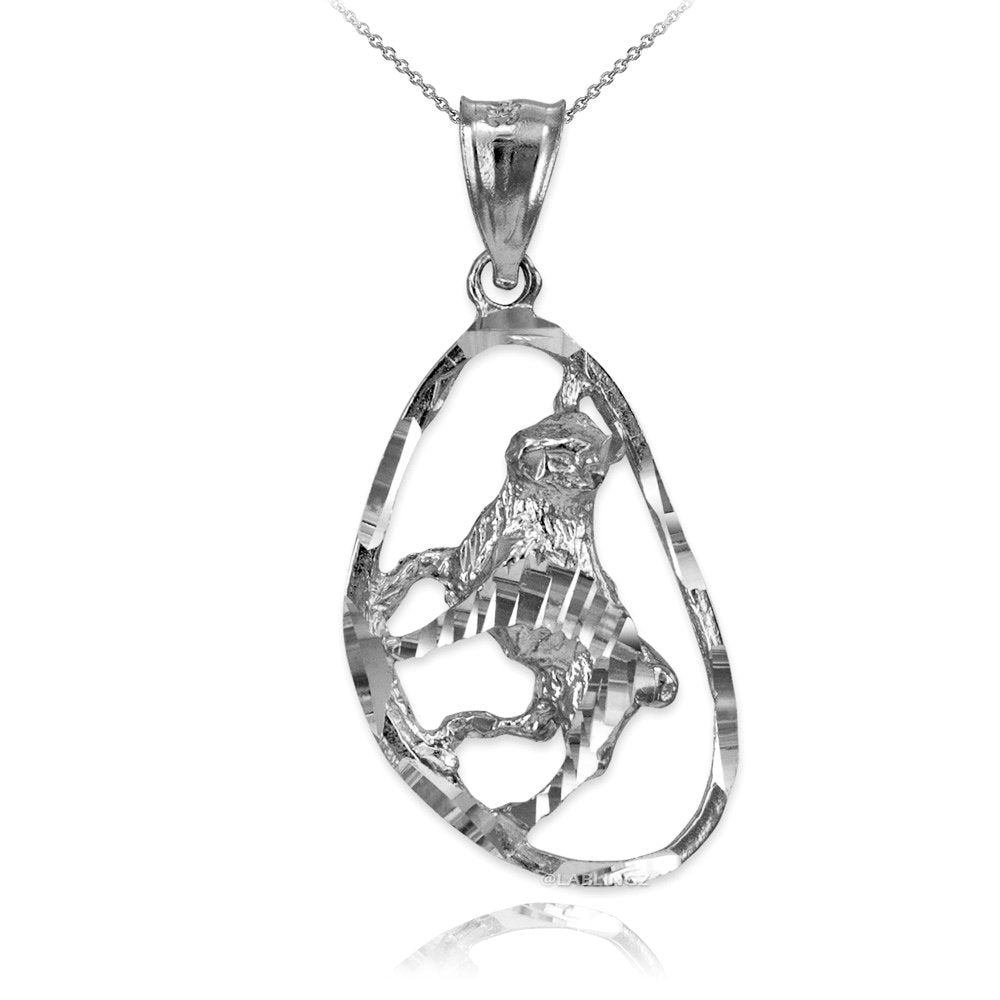 Gold Taurus Zodiac Sign DC Pendant Necklace (yellow, white, rose gold, 10K, 14K) Karma Blingz