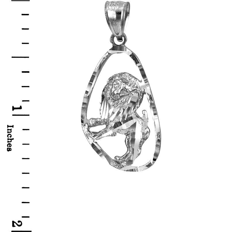 Sterling Silver Leo Zodiac Sign DC Pendant Necklace Karma Blingz