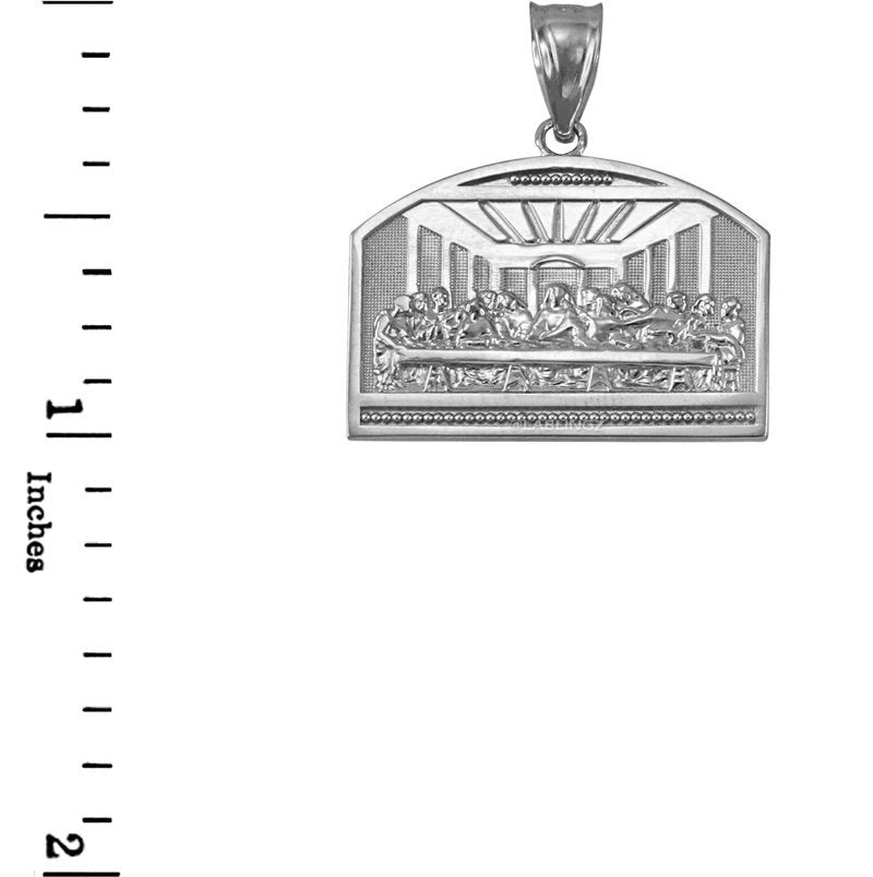 Sterling Silver Last Supper Pendant Necklace Karma Blingz