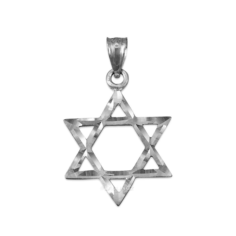 Sterling Silver Jewish Star of David DC Charm Necklace Karma Blingz