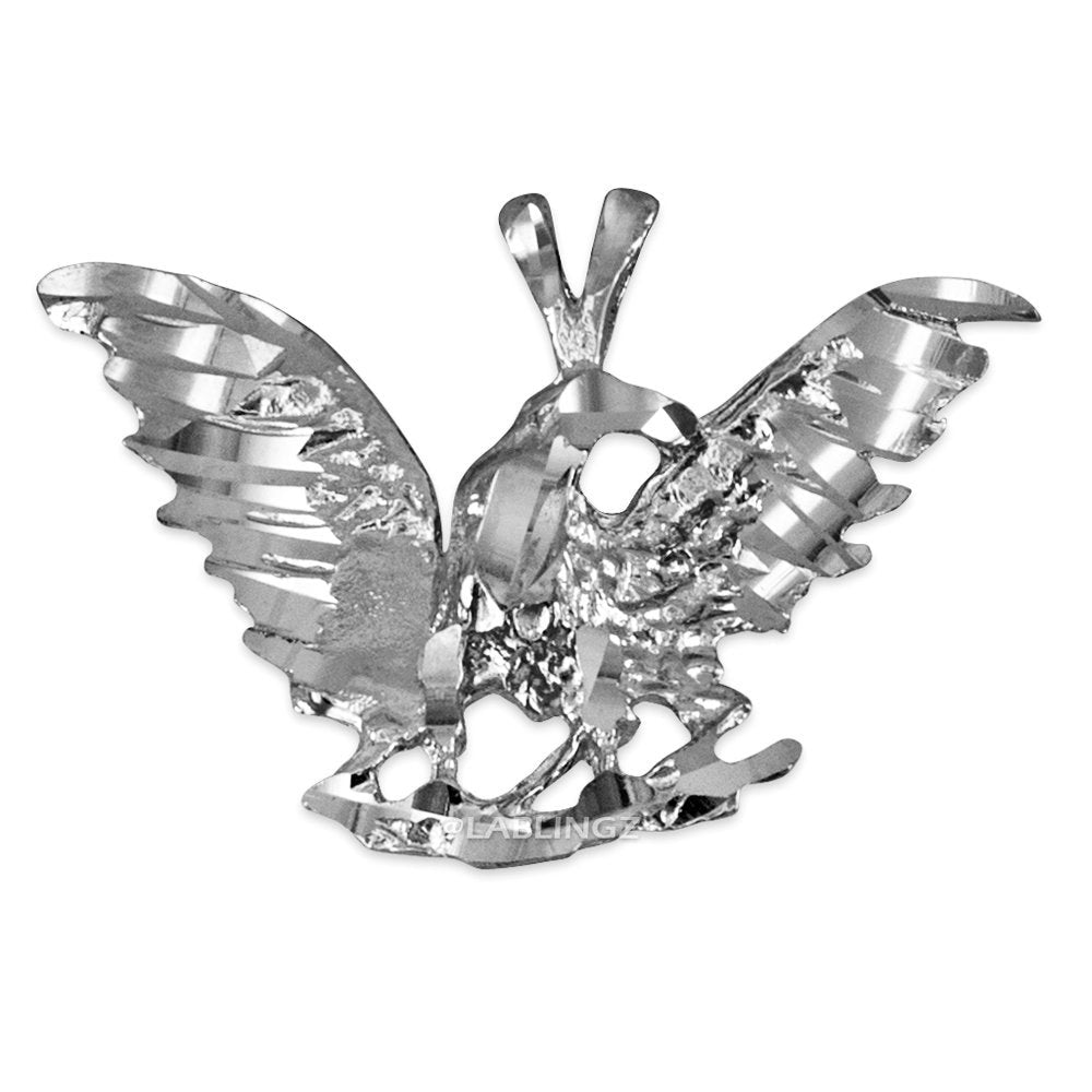 Gold Raven DC Pendant Necklace (10K, 14K, yellow, white, rose gold) Karma Blingz