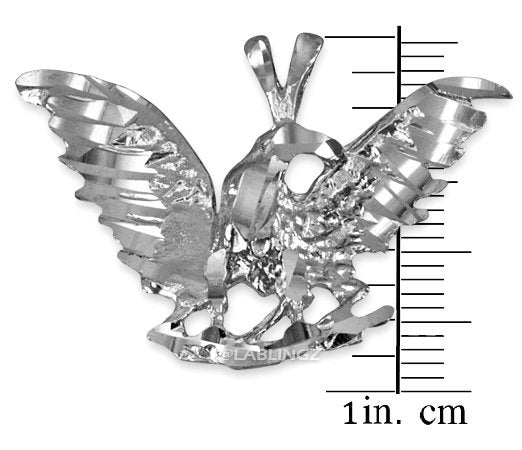 Sterling SIlver Raven DC Pendant Necklace Karma Blingz