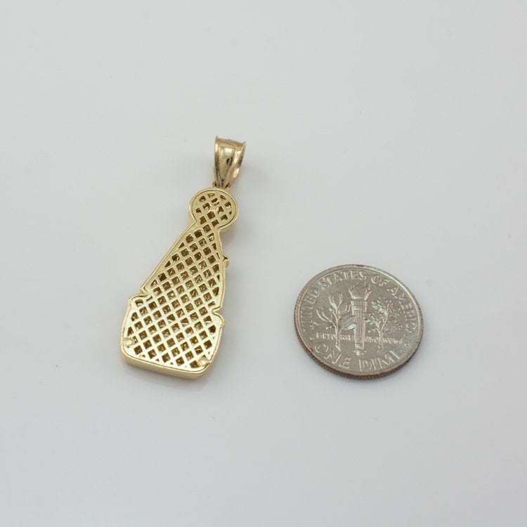 Our Lady of Cobre Gold Pendant (small, large, 10k, 14k, yellow, white, rose gold) Karma Blingz