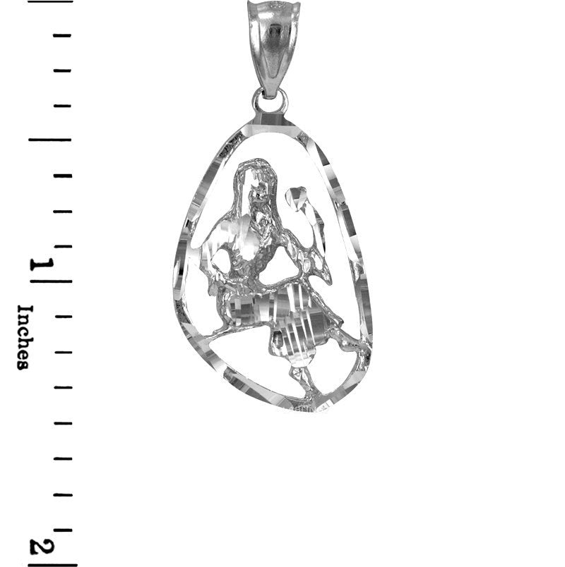 Sterling Silver Virgo Zodiac Sign DC Pendant Necklace Karma Blingz
