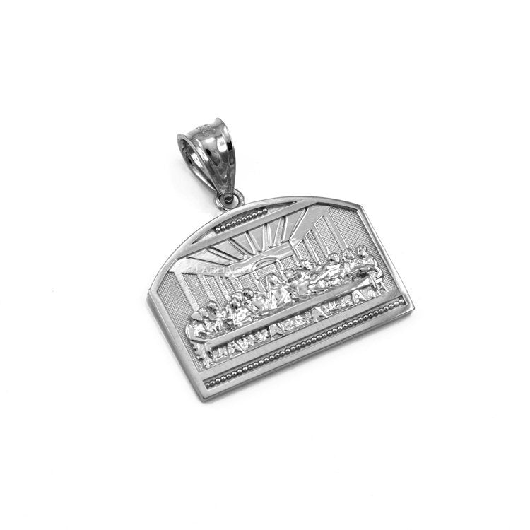 Sterling Silver Last Supper Pendant Necklace Karma Blingz