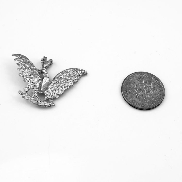 Sterling SIlver Raven DC Pendant Necklace Karma Blingz