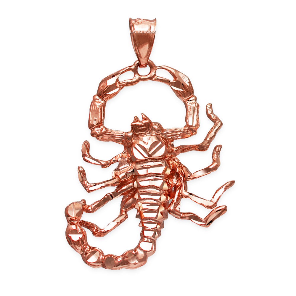 Gold Scorpion DC Pendant (yellow, white, rose gold, 10k, 14k) Karma Blingz