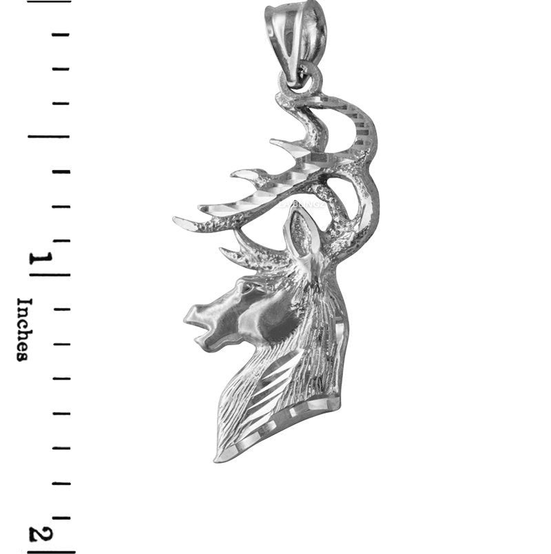 Sterling Silver Deer Head DC Pendant Karma Blingz
