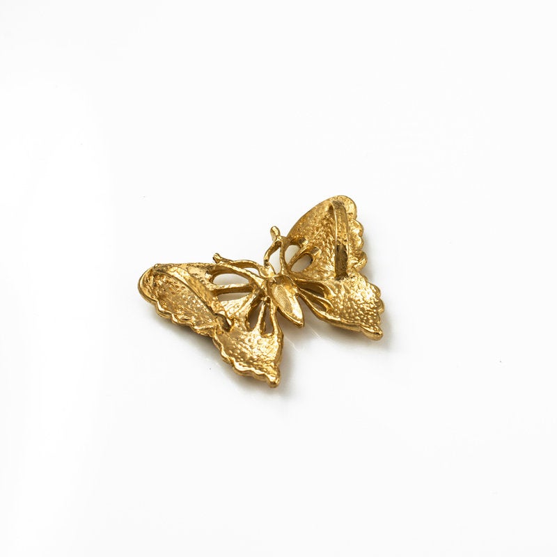 Solid Gold Butterfly DC Pendant Necklace (10K, 14K, yellow, white, rose gold) Karma Blingz