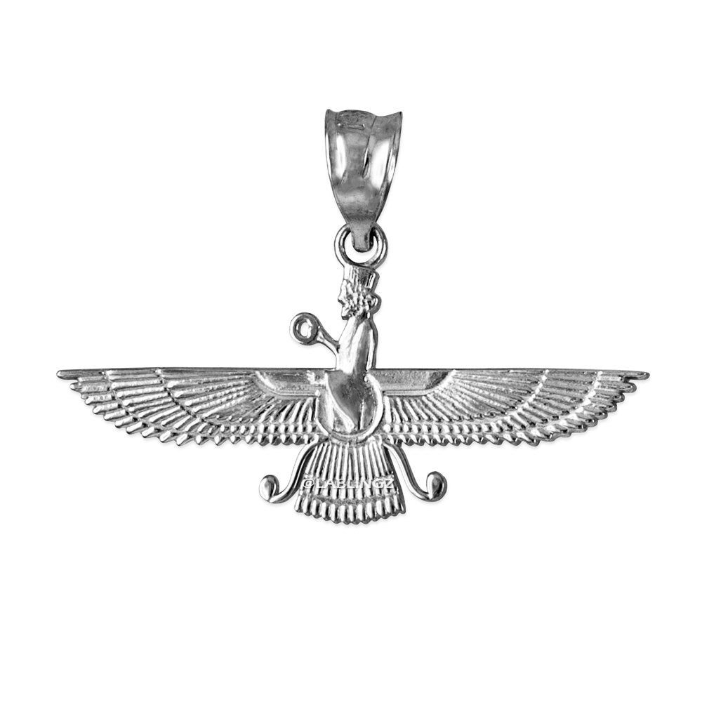 Sterling Silver Farvahar Womens Pendant Necklace Karma Blingz