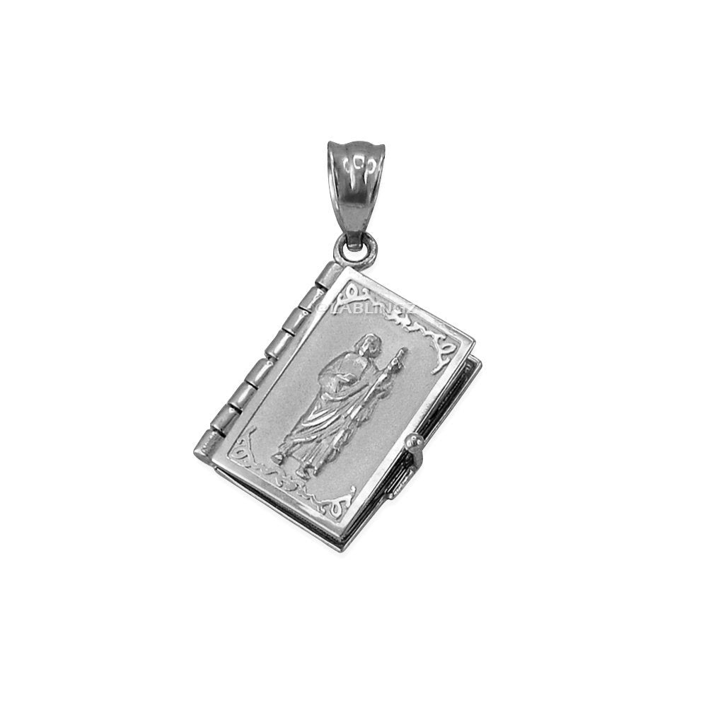 Sterling Silver Judaic 10 Commandments Jewish Bible 3D Necklace Karma Blingz
