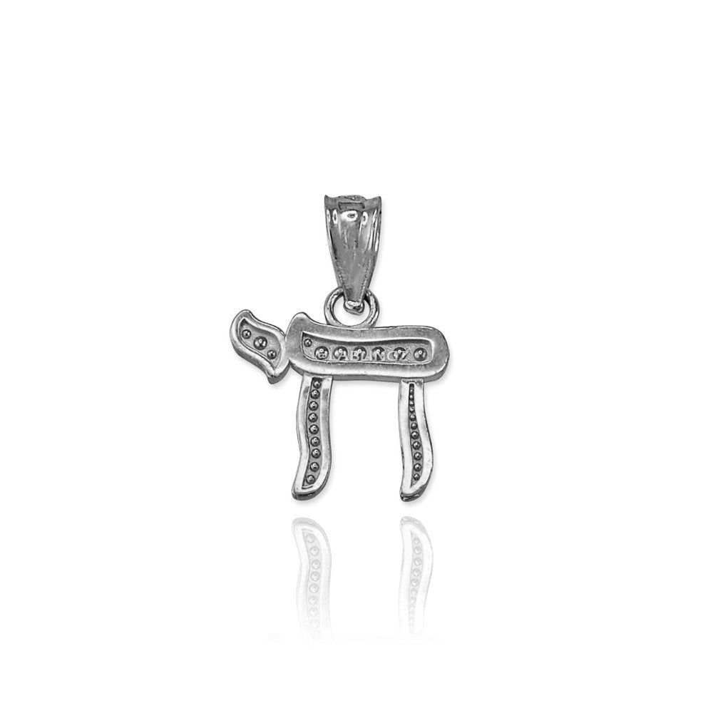 Sterling Silver Chai Jewish Charm Necklace Karma Blingz