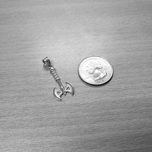Sterling Silver Viking Tomahawk Axe Pendant Necklace Karma Blingz