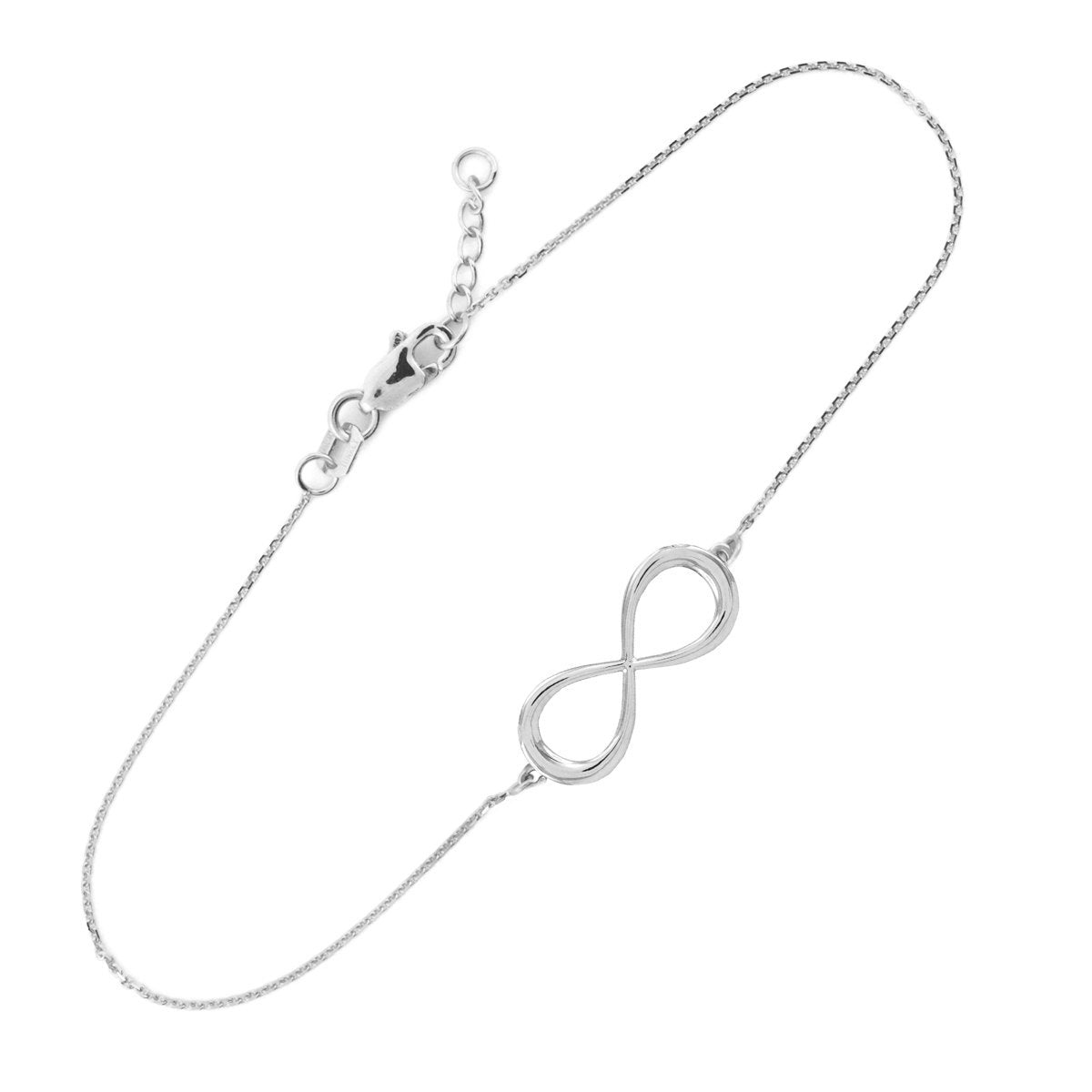 14k Gold Infinity Bracelet (yellow, white, rose gold) Karma Blingz