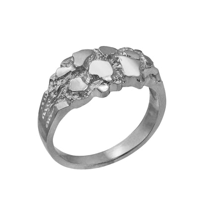 Silver Nugget Ring