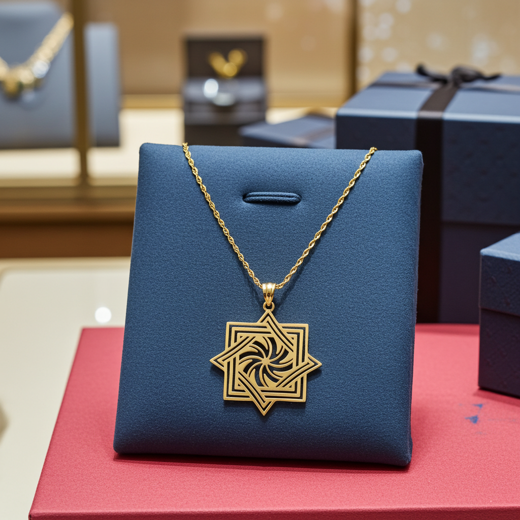 Polished Gold Armenian Eternity Symbol Pendant Necklace (10k, 14k, yellow, white, rose gold)